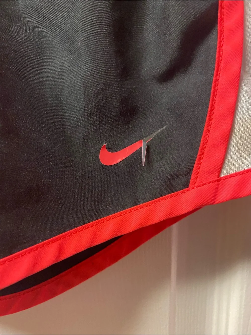 Nike Girls Colorblock Athletic Shorts - Pink/Black/White